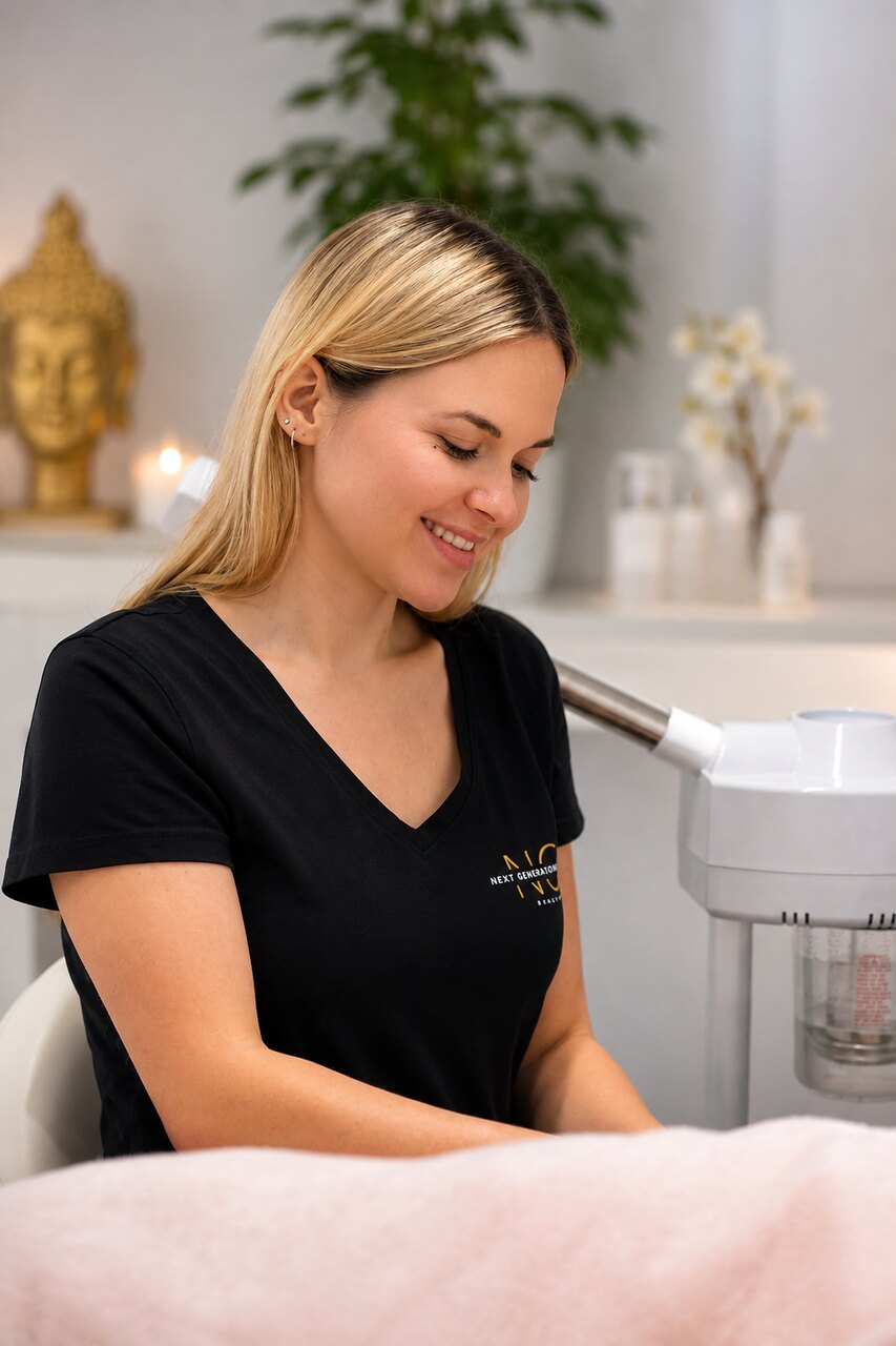 Lara Karasek, Kosmetikmeisterin und Inhaberin von larcosmetic in Wien Liesing